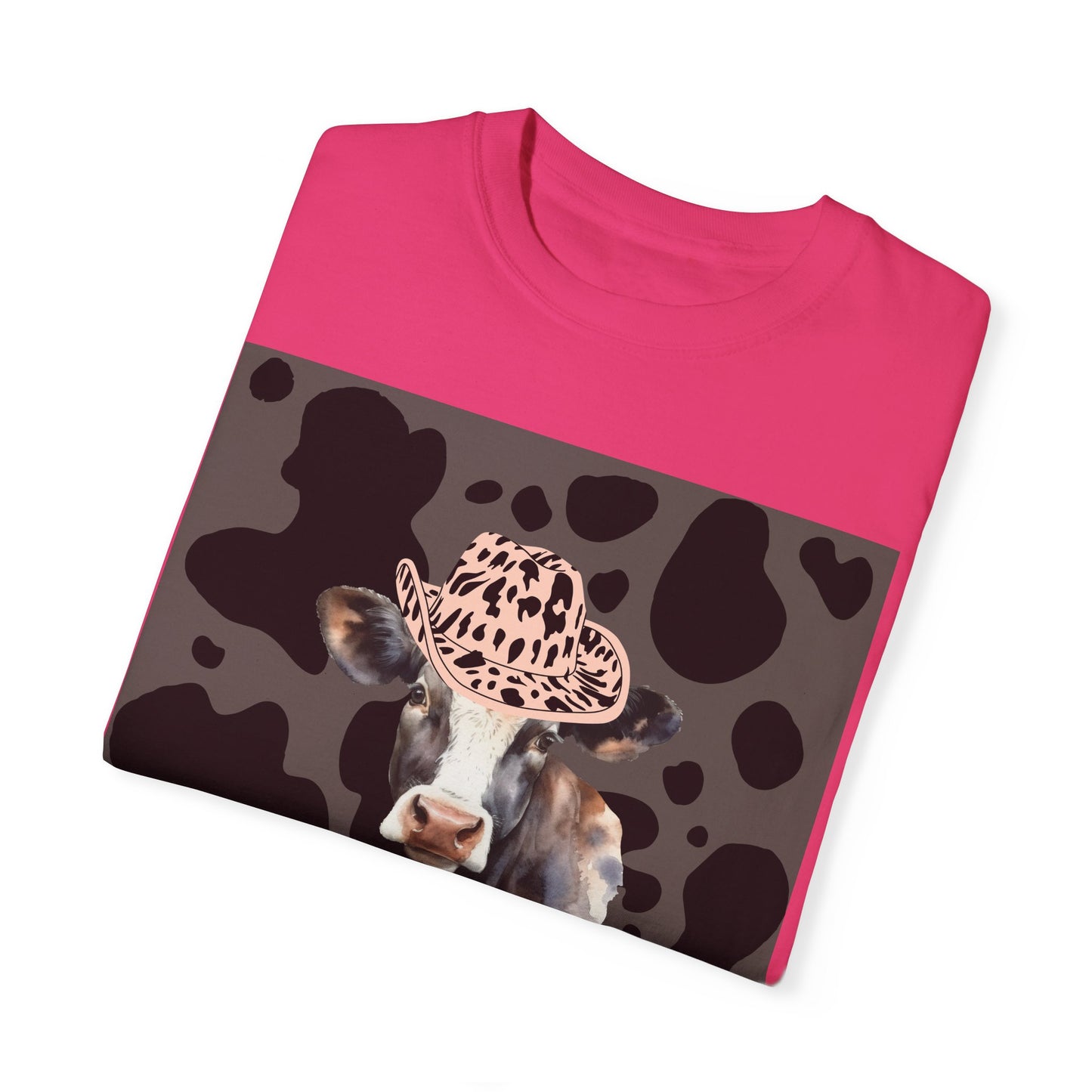 Cow 2 Unisex Garment-Dyed T-shirt