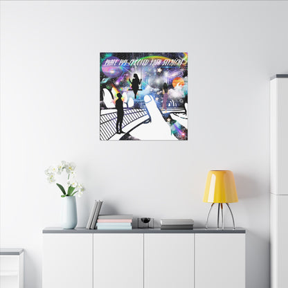 In His Hands - Cosmic Wall Art Canvas Print, Home Decor, Inspirational Decor, Galaxy Artwork, Unique Gift for Space Lovers, Abstract Art