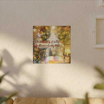 Your Word - Inspirational Wall Art, Custom Canvas Print, Home Decor, Motivational Quote, Spiritual Artwork, Wall Decor Gift