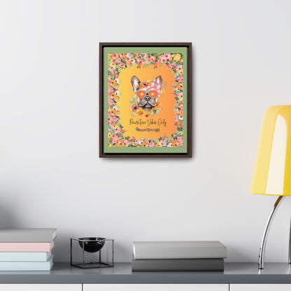 Pawsitive Vibes Only Canvas Wall Art