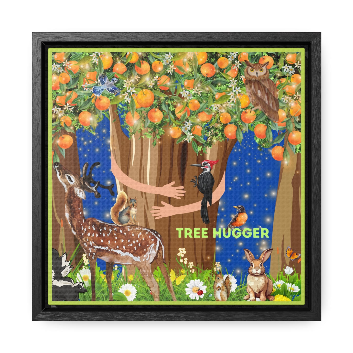 Tree Hugger Canvas Wall Art