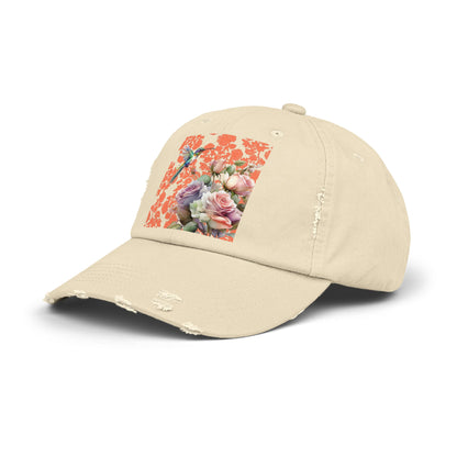 Hummingbird 1 Unisex Distressed Cap