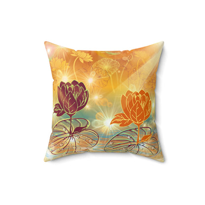 Morning Dew - Spun Polyester Square Pillow
