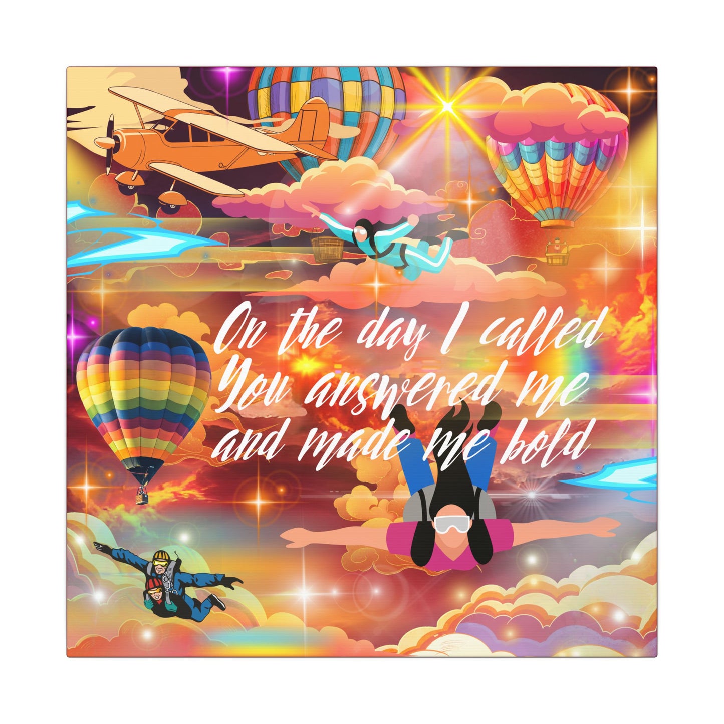 You Answered Me - Inspirational Canvas Wall Art