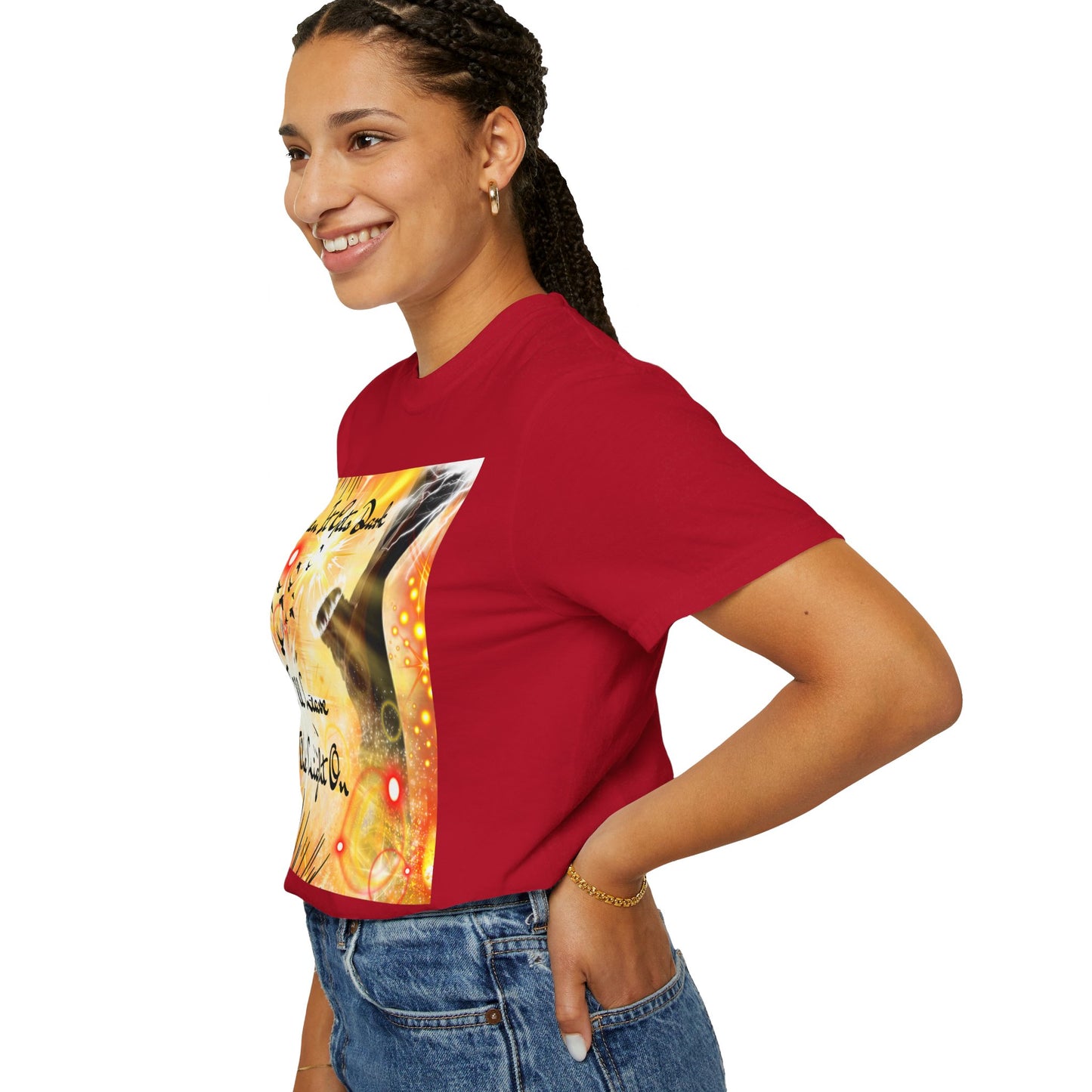 Leave The Light On Unisex Garment-Dyed T-shirt