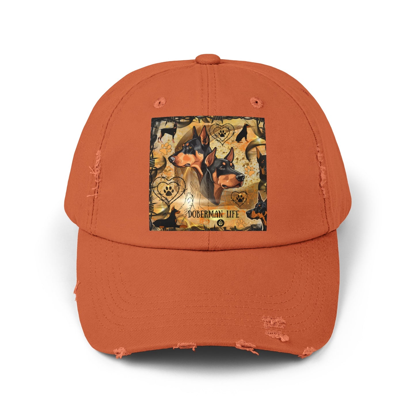 Doberman LifeUnisex Distressed Cap