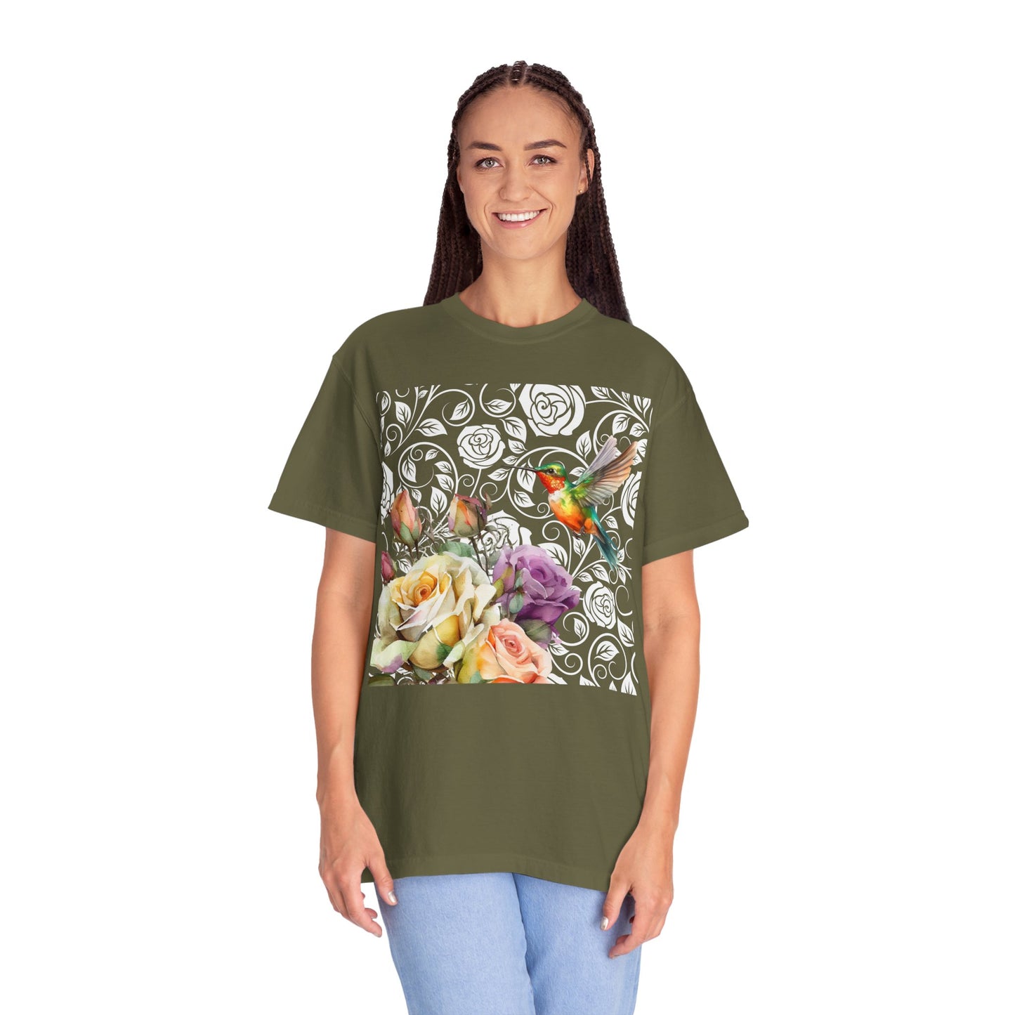 Hummingbird 2 Unisex Garment-Dyed T-shirt
