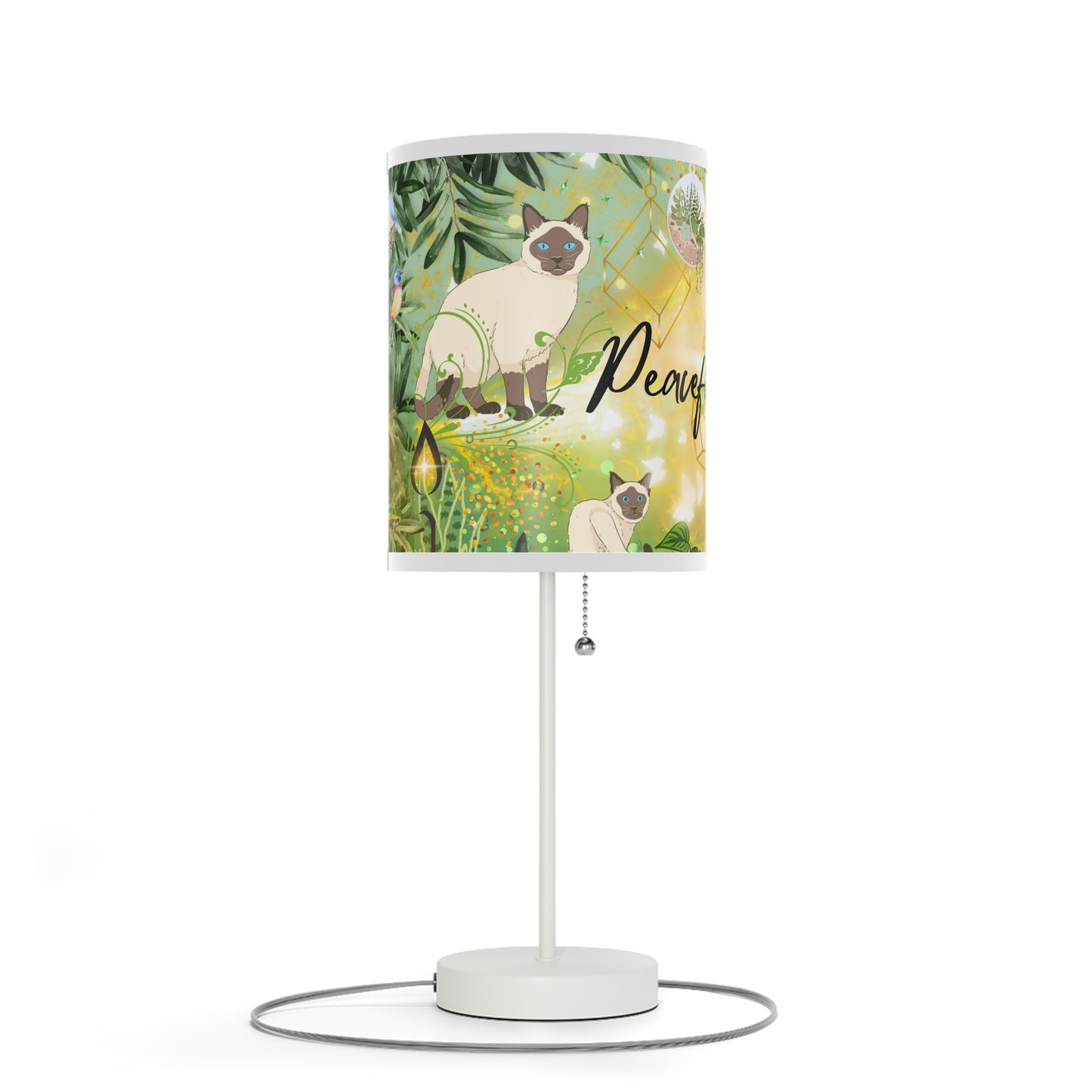 Peaceful Life Lamp on a Stand, US|CA plug