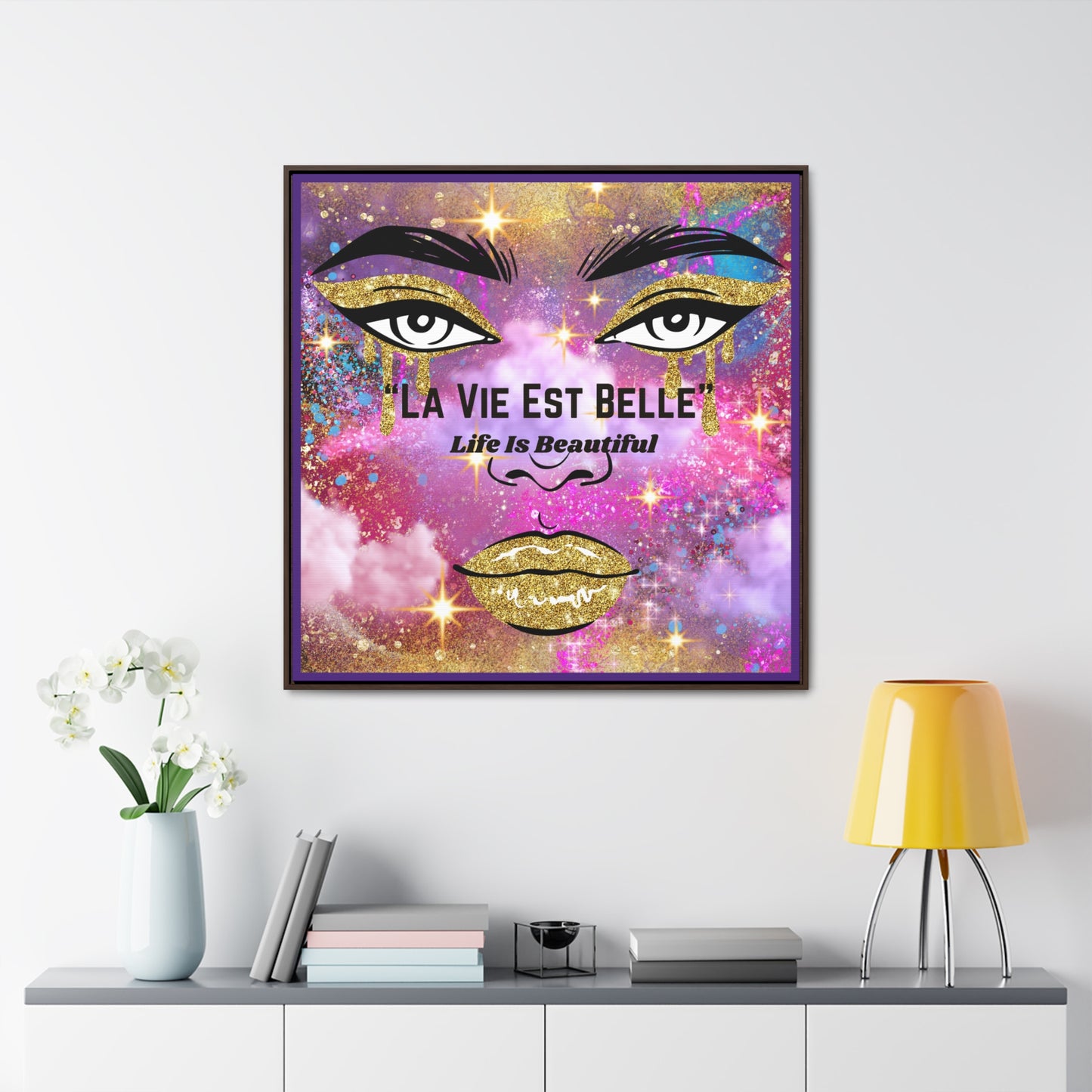 Life Is Beautiful French Canvas Wall Art