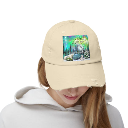 Just Be Stilled Unisex Distressed Cap