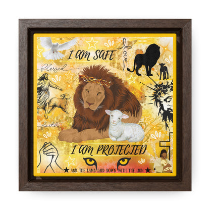 I Am Safe Gallery Canvas Wraps, Square Frame