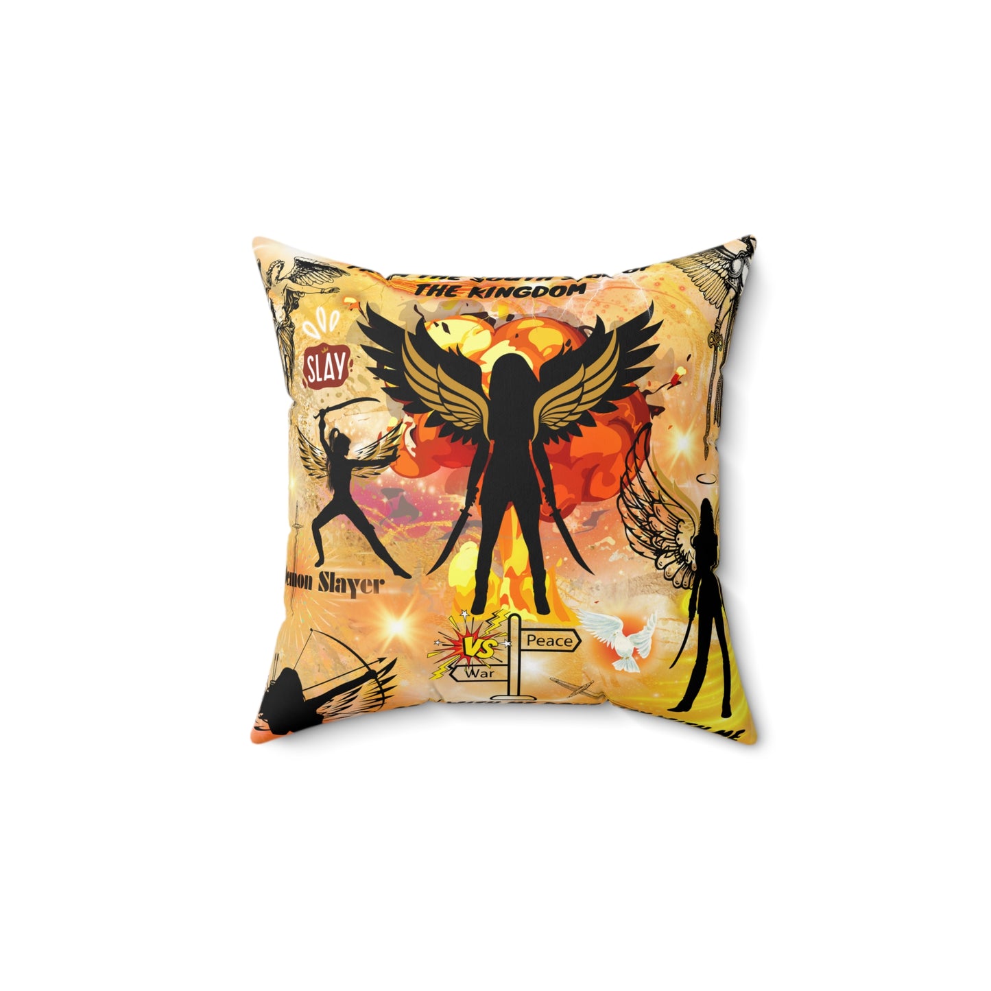 From The South Side Of The Kingdom Spun Polyester Square Pillow