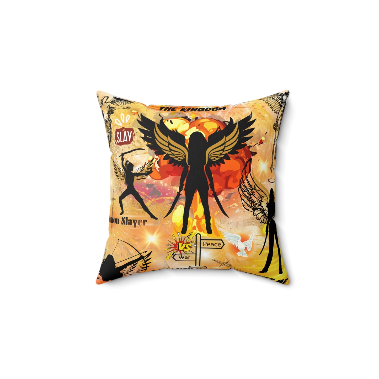 From The South Side Of The Kingdom Spun Polyester Square Pillow