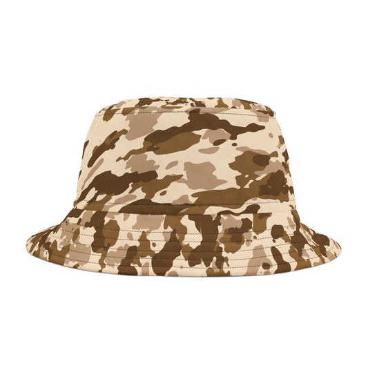 Bucket Hat (AOP) Camo Tan