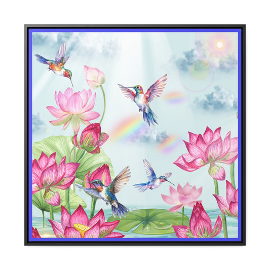 Sipping On Sunshine Gallery Canvas Wraps, Square Frame