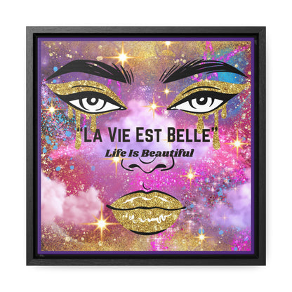 Life Is Beautiful French Canvas Wall Art