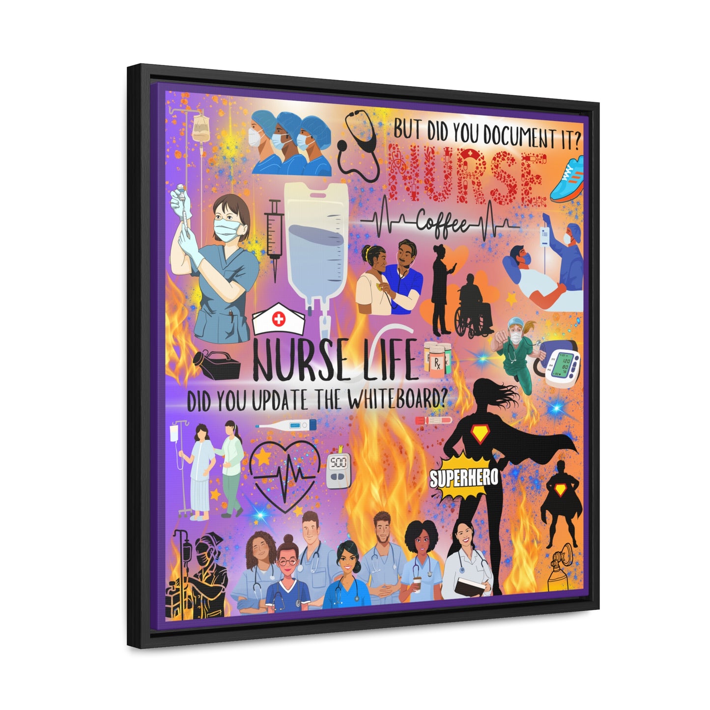 Nurse Life Canvas Wall Art