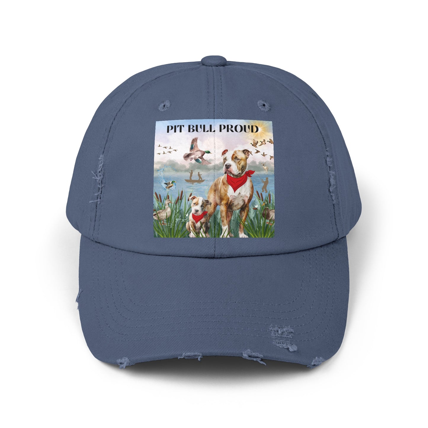 Pit Bull Proud Unisex Distressed Cap