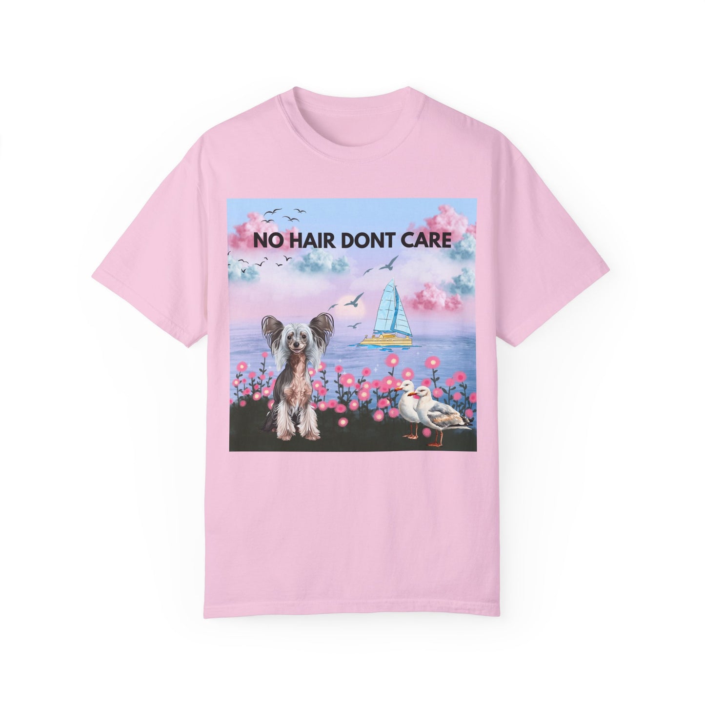 No Hair Don't Care Unisex Garment-Dyed T-shirt