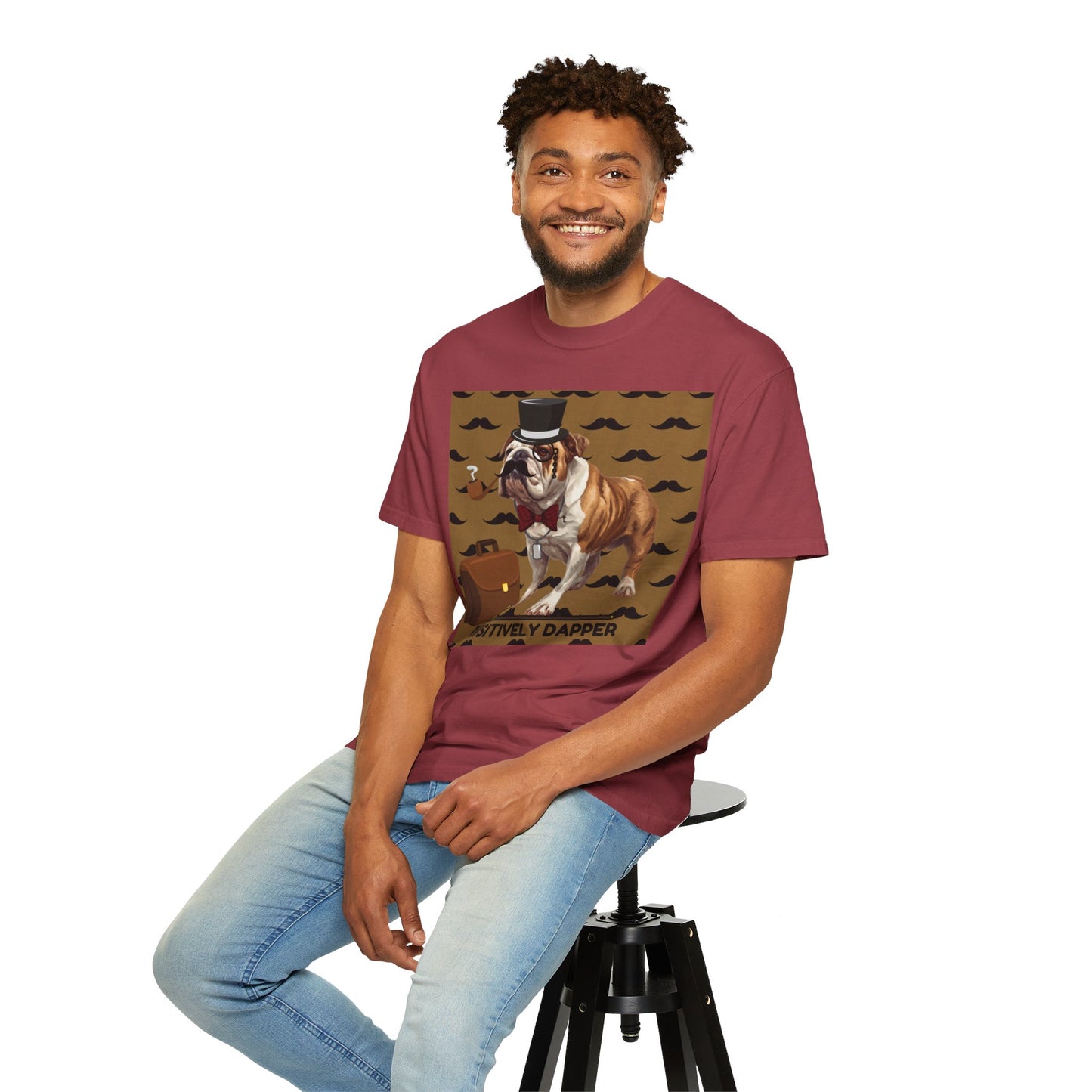 Pawsitively Dapper Unisex Garment-Dyed T-shirt