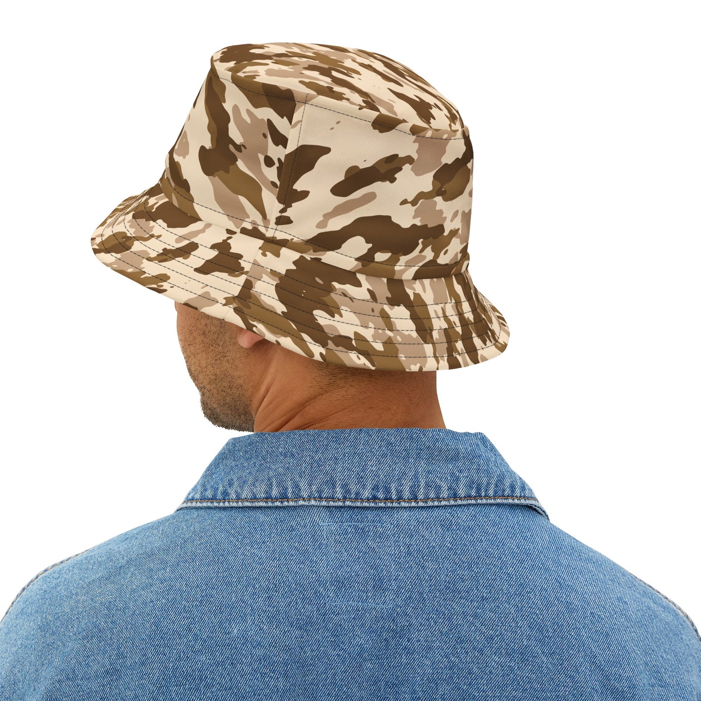 Bucket Hat (AOP) Camo Tan