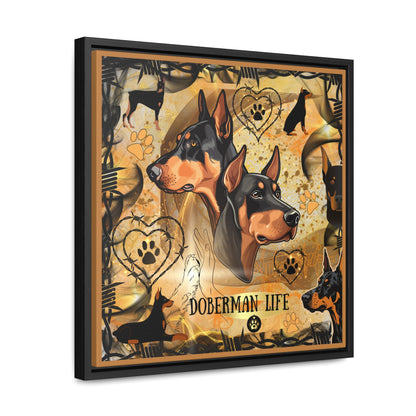 Doberman Life Canvas Wall Art