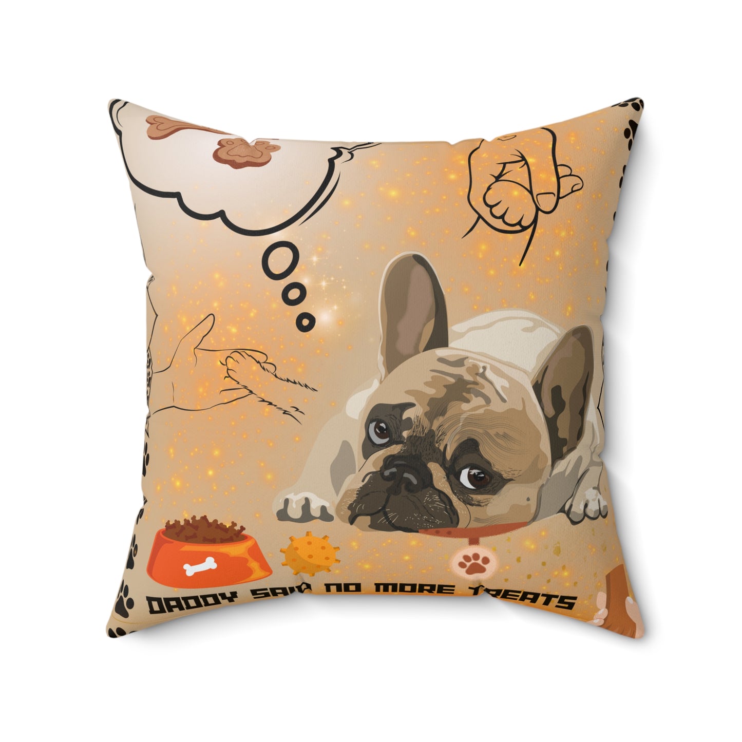 Daddy Said No More Treats Spun Polyester Square Pillow