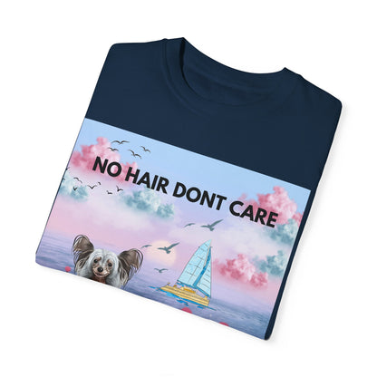 No Hair Don't Care Unisex Garment-Dyed T-shirt