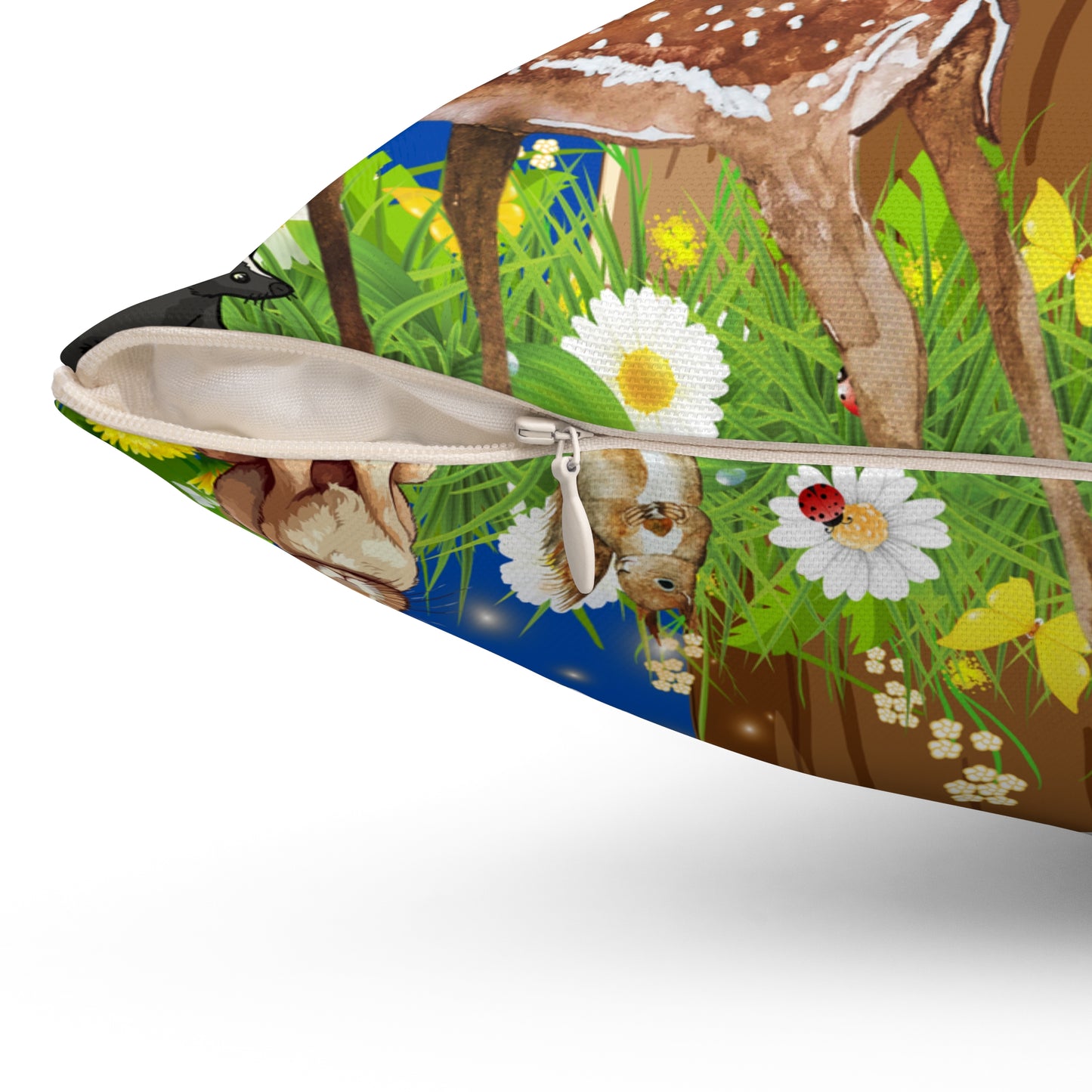 Tree Hugger Spun Polyester Square Pillow