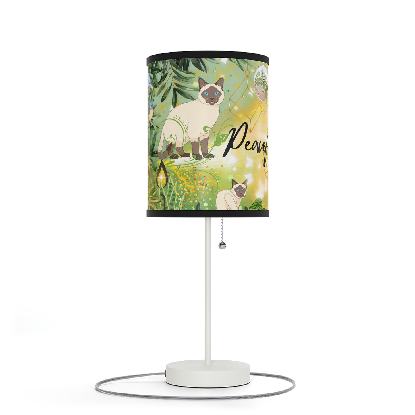 Peaceful Life Lamp on a Stand, US|CA plug