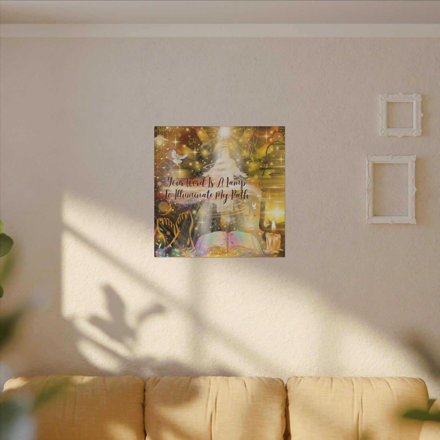 Your Word - Inspirational Wall Art, Custom Canvas Print, Home Decor, Motivational Quote, Spiritual Artwork, Wall Decor Gift