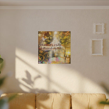 Your Word - Inspirational Wall Art, Custom Canvas Print, Home Decor, Motivational Quote, Spiritual Artwork, Wall Decor Gift