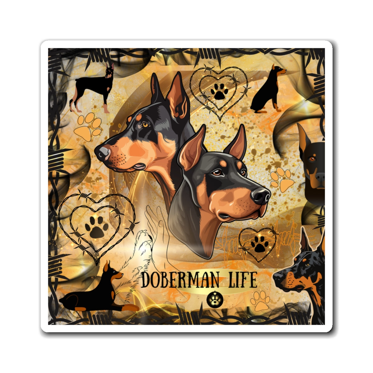 Doberman Life Magnets