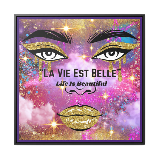 Life Is Beautiful French Canvas Wall Art