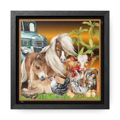 The Farm Gallery Canvas Wraps, Square Frame