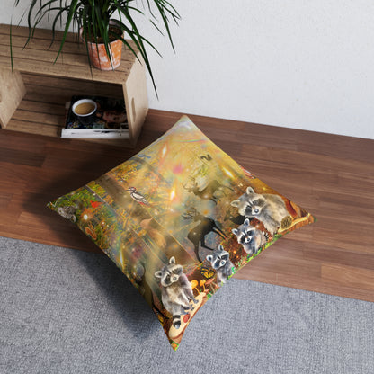 Take A Hike Tufted Floor Pillow