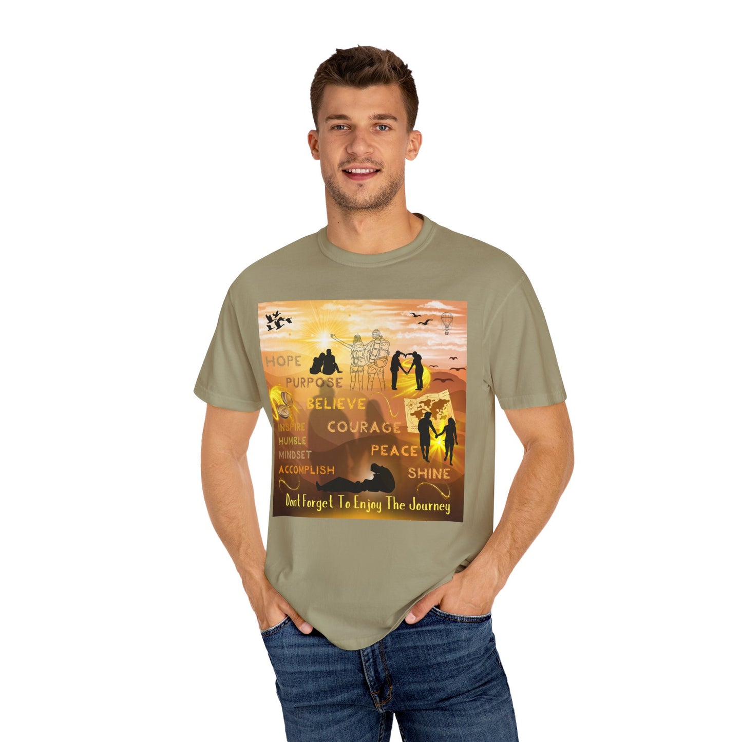 Enjoy The Journey Unisex Garment-Dyed T-shirt