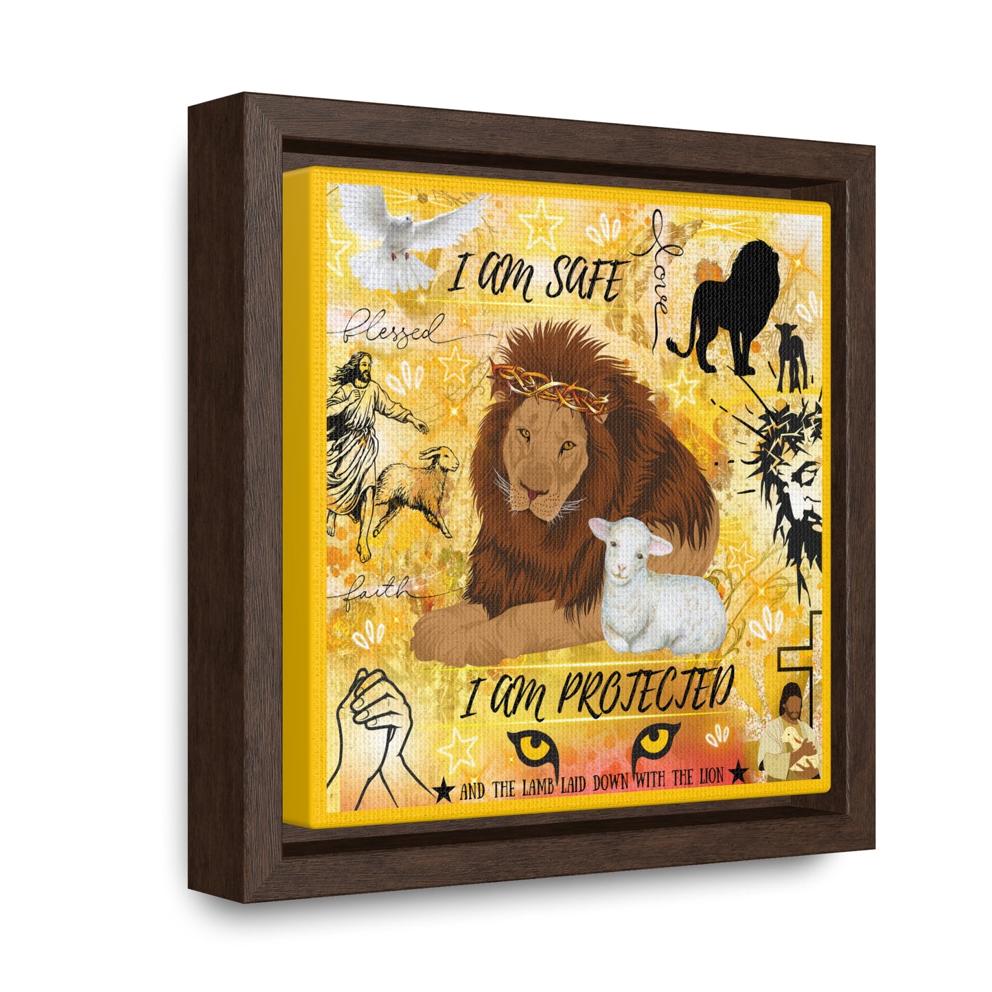 I Am Safe Gallery Canvas Wraps, Square Frame