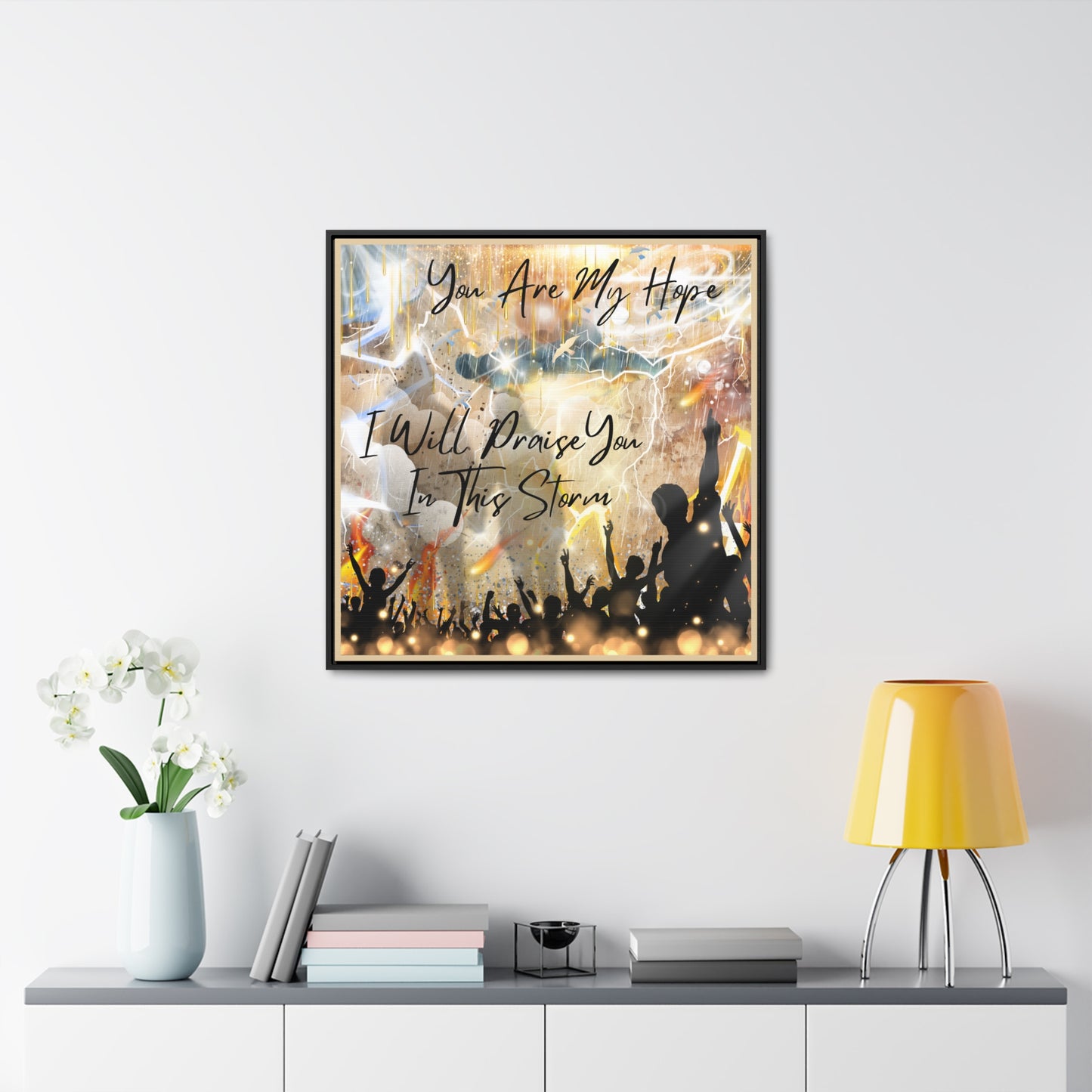 I Will Praise You Gallery Canvas Wraps, Square Frame