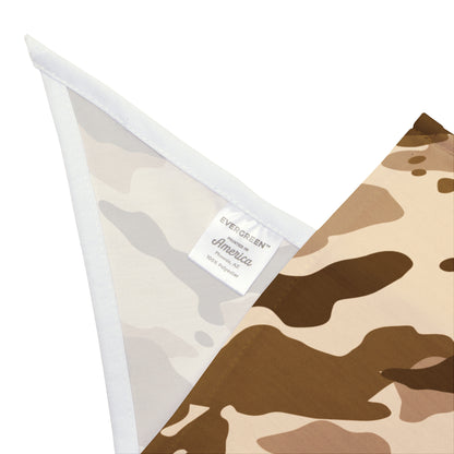 Pet Bandana Camo Tan