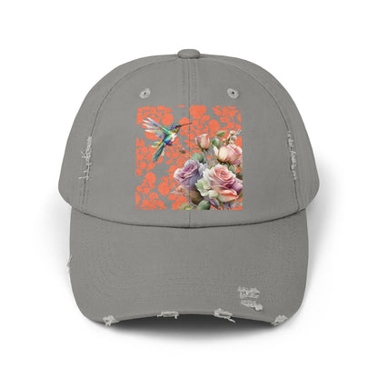 Hummingbird 1 Unisex Distressed Cap