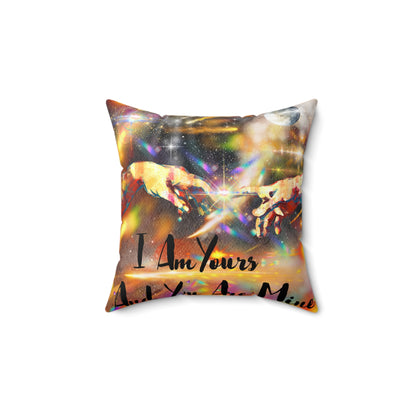 I Am Yours Spun Polyester Square Pillow