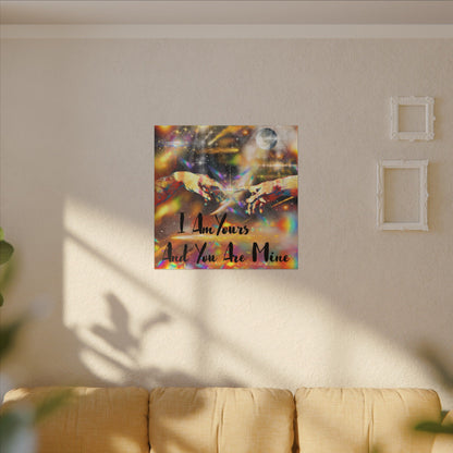 I Am Yours - Romantic Wall Art, Canvas Print, Inspirational Home Decor, Perfect Gift for Couples, Love Art, Anniversary Decoration